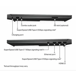 لپ تاپ 15.6 اینچی اچ‌ پی مدل Victus Gaming 15-FB2063DX-R5 7535HS-8GB DDR5 4800MHz-512GB SSD-RX6550M 4GB-FHD 144Hz-W