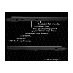 لپ تاپ 16 اینچی ایسوس مدل TUF Gaming A16 FA608UH-RV013-R7 260-16GB DDR5 4800MHz-1TB SSD-RTX5050 8GB-FHD 165Hz