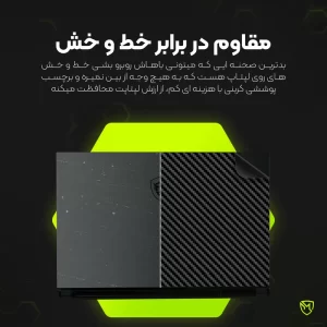 برچسب پوششی پشت لپ تاپ مولتی نانو طرح کربن مدل X-F1C مناسب برای لپ تاپ اچ پی Victus 15 FB1013DX 15.6 inch