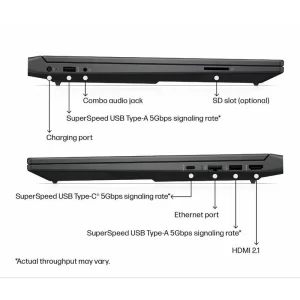 لپ تاپ 15.6 اینچی اچ‌ پی مدل Victus 15 fb3093dx-R7 7445HS-16GB DDR5 5600MHz-512GB SSD-RTX4050 6GB-FHD 144Hz-W