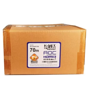 کابل HDMI 2.0 فیبر نوری کی نت پلاس مدل KP-CHAOC700 طول 70 متر
