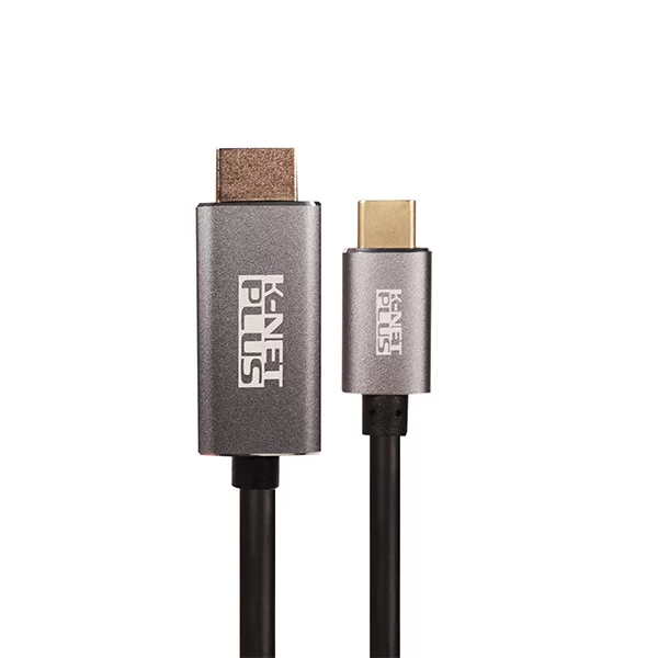 کابل تبدیل USB-C به HDMI کی نت پلاس مدل KP-COCM2HD10 طول 1 متر
